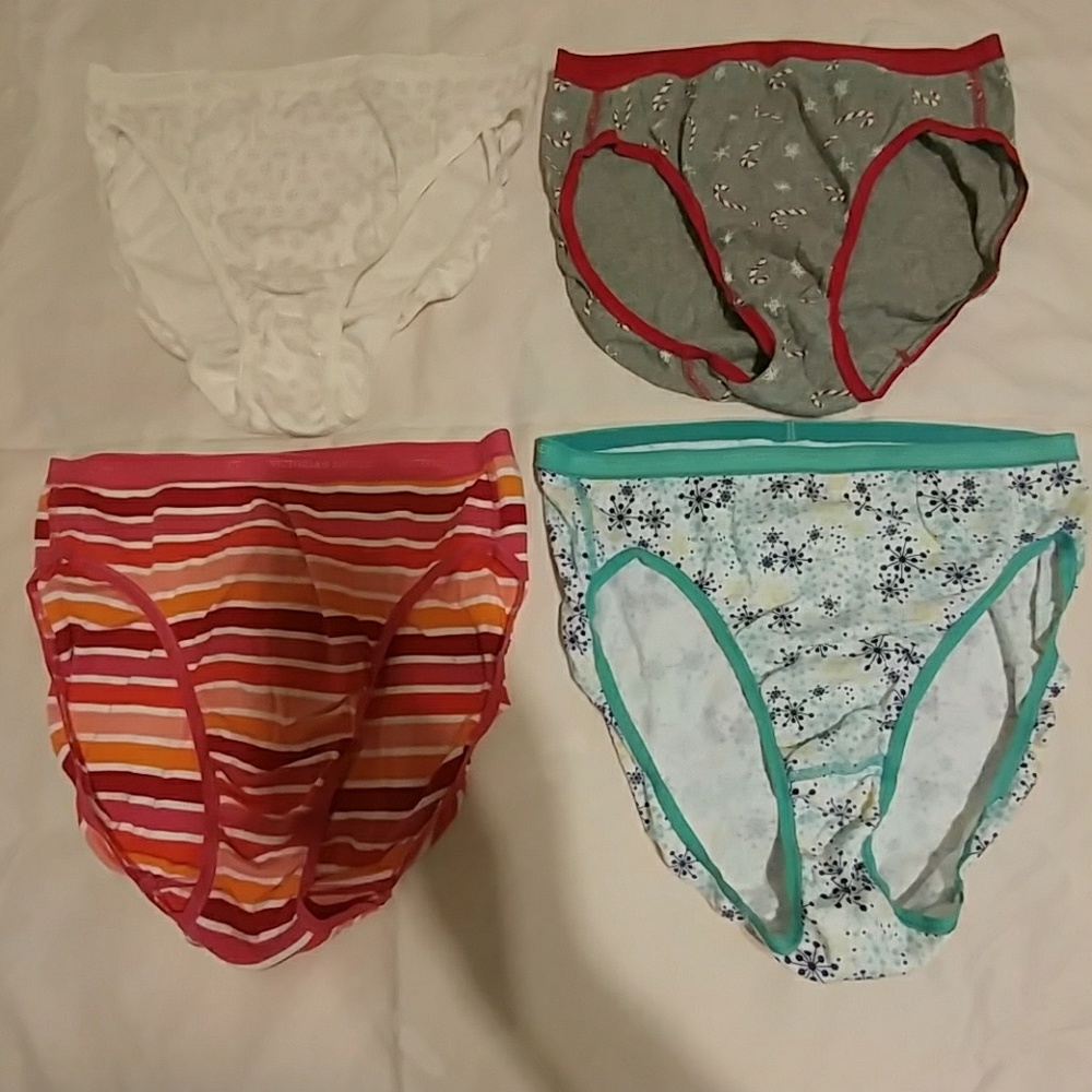 4 Victoria's Secret Hi-Leg Brief Panties Size XL